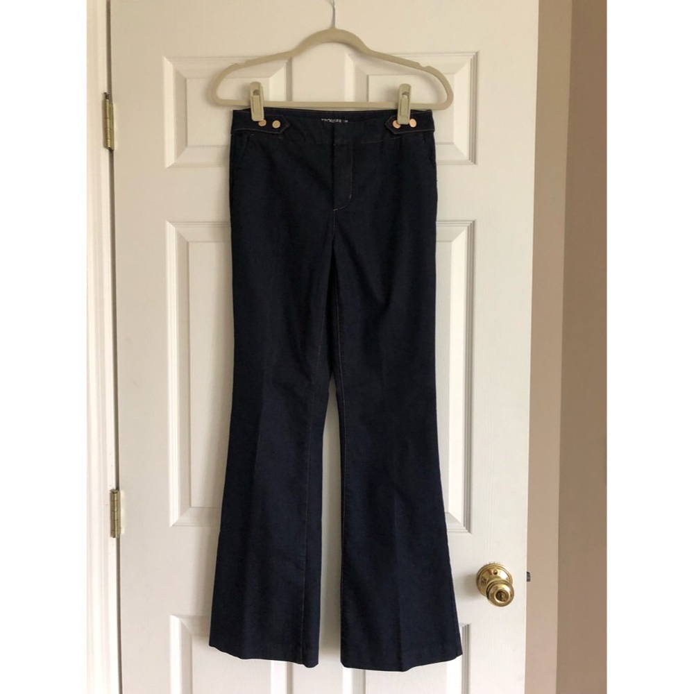 Chico’s Denim Flare Trousers- Size 00